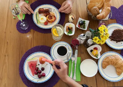 Frühstück im BoutiqueHOTEL Donauwalzer